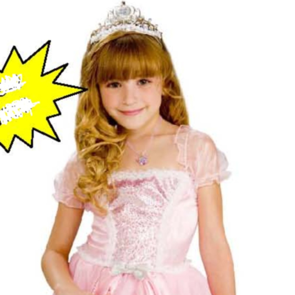 New Pink Princess Dress up Set Halloween Costume